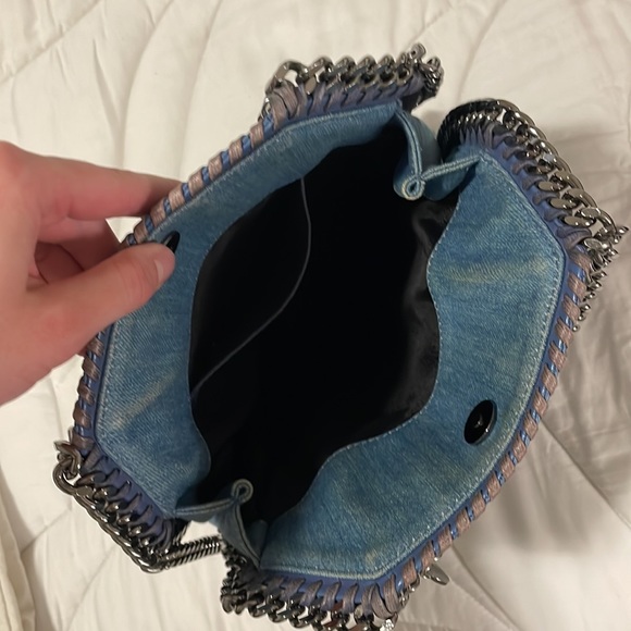 Stella McCartney Falabella Denim patchwork tote - Picture 5 of 7